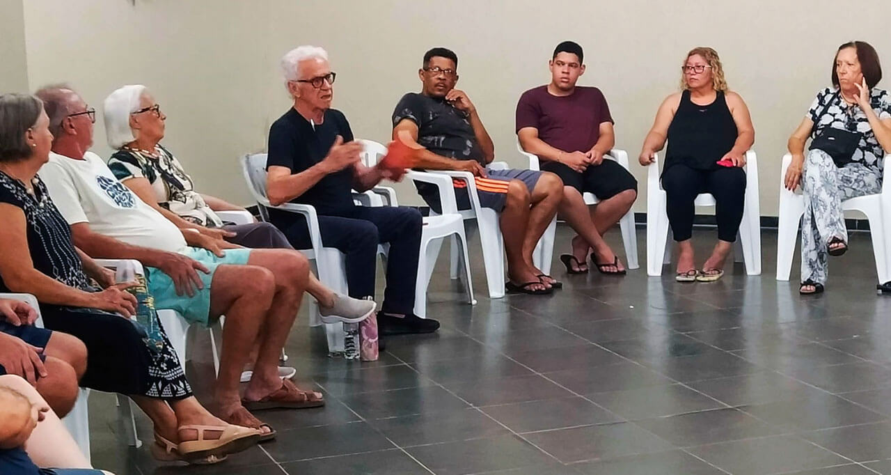 Roda de conversa em Águas de São Pedro, janeiro de 2025